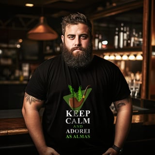 Nome do produto Camiseta Plus Size Unissex Keep Calm and Adorei as Almas