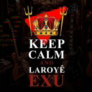 Nome do produto Camiseta Keep Calm and Laroyê Exu
