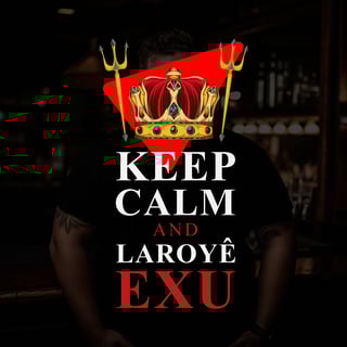 Nome do produto Camiseta Plus Size Unissex Keep Calm and Laroyê Exu