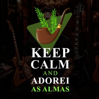 Nome do produto Camiseta Keep Calm and Adorei as Almas