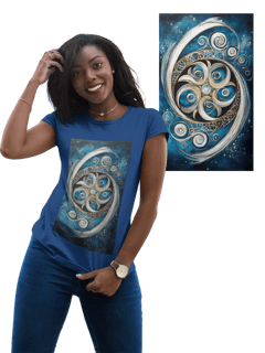 Nome do produto Camiseta Feminina Algodão Pima Mandala Energia Divina