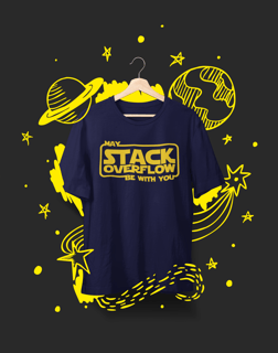 Nome do produto Camiseta May Stack Overflow Be With You
