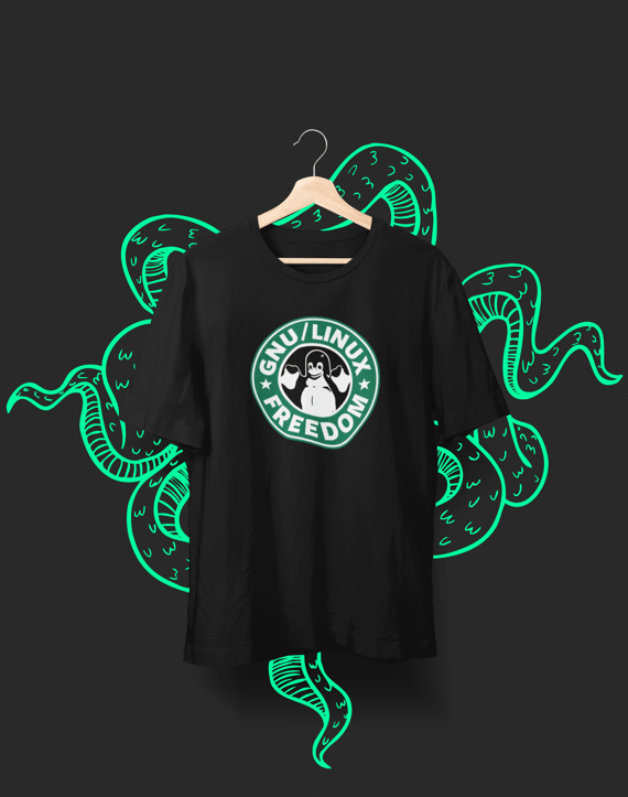 Camiseta Linux GNU Freedom