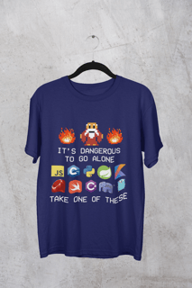 Nome do produto Camiseta It's Dangerous to Go Alone Take One Of These