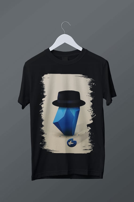 T-shirt plus size cristal azul Breaking Bad