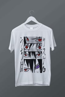 T-shirt plus size Uchiha Sasuke (preta)