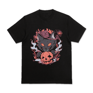 CAMISA GATO - HALLOWEEN SKULL