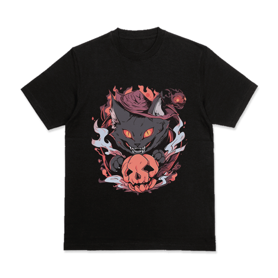 CAMISA GATO - HALLOWEEN SKULL