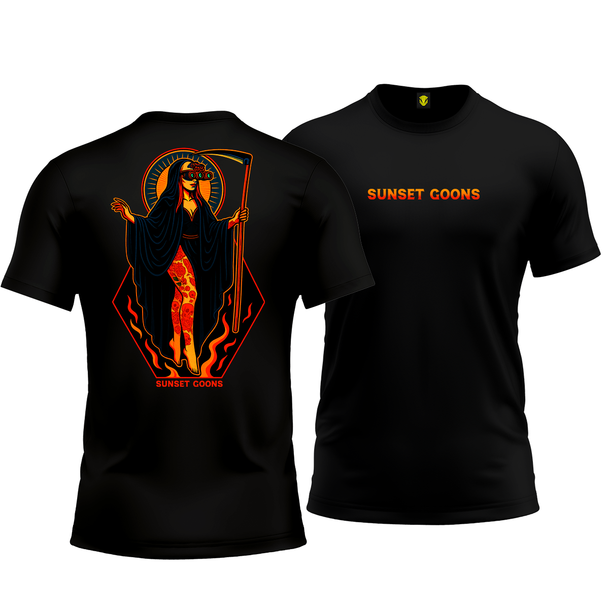 Nome do produto: Camiseta Sunset Goons – Lady Fire - Mamba Army