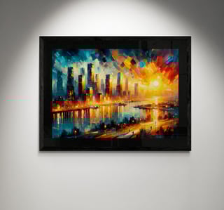 Nome do produto PÔSTER EXPRESSIONISTA - CIDADE 02