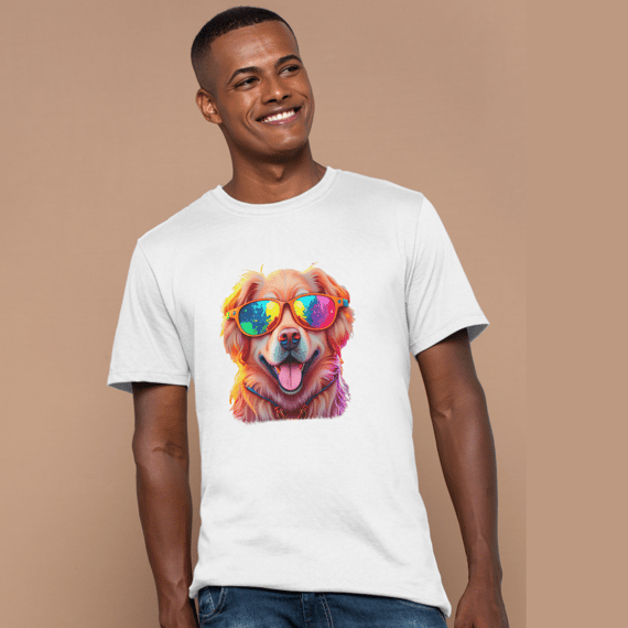 Camiseta estampa Golden retriever - Coleção Dog Lovers