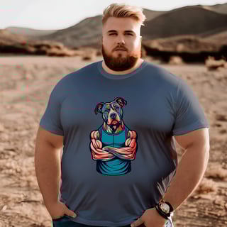 Camiseta Pit Bull maromba Plus - Coleção Dog Lovers