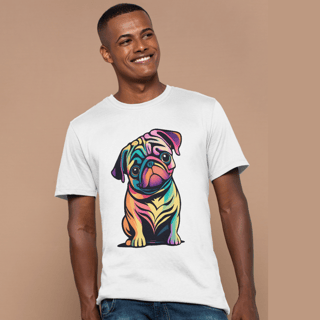 Camiseta estampa Pug - Coleção Dog Lovers