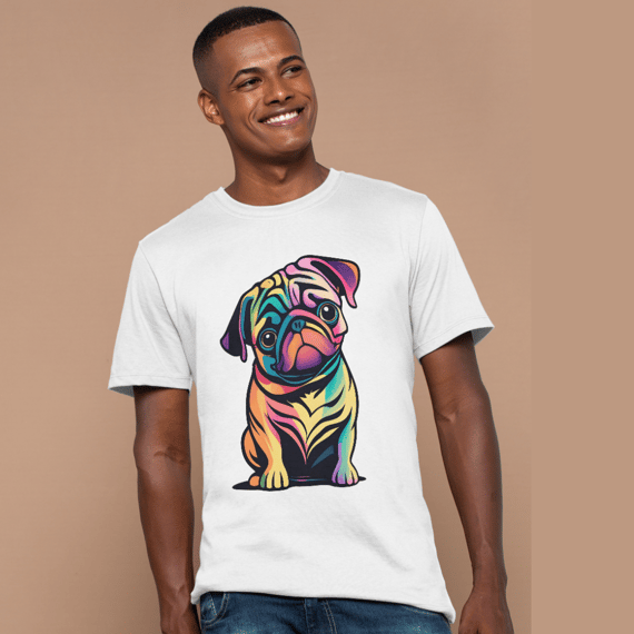 Camiseta estampa Pug - Coleção Dog Lovers