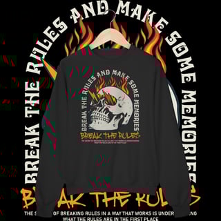 Nome do produtoQUEBRE AS REGRAS - MOLETOM FECHADO [FRENTE]