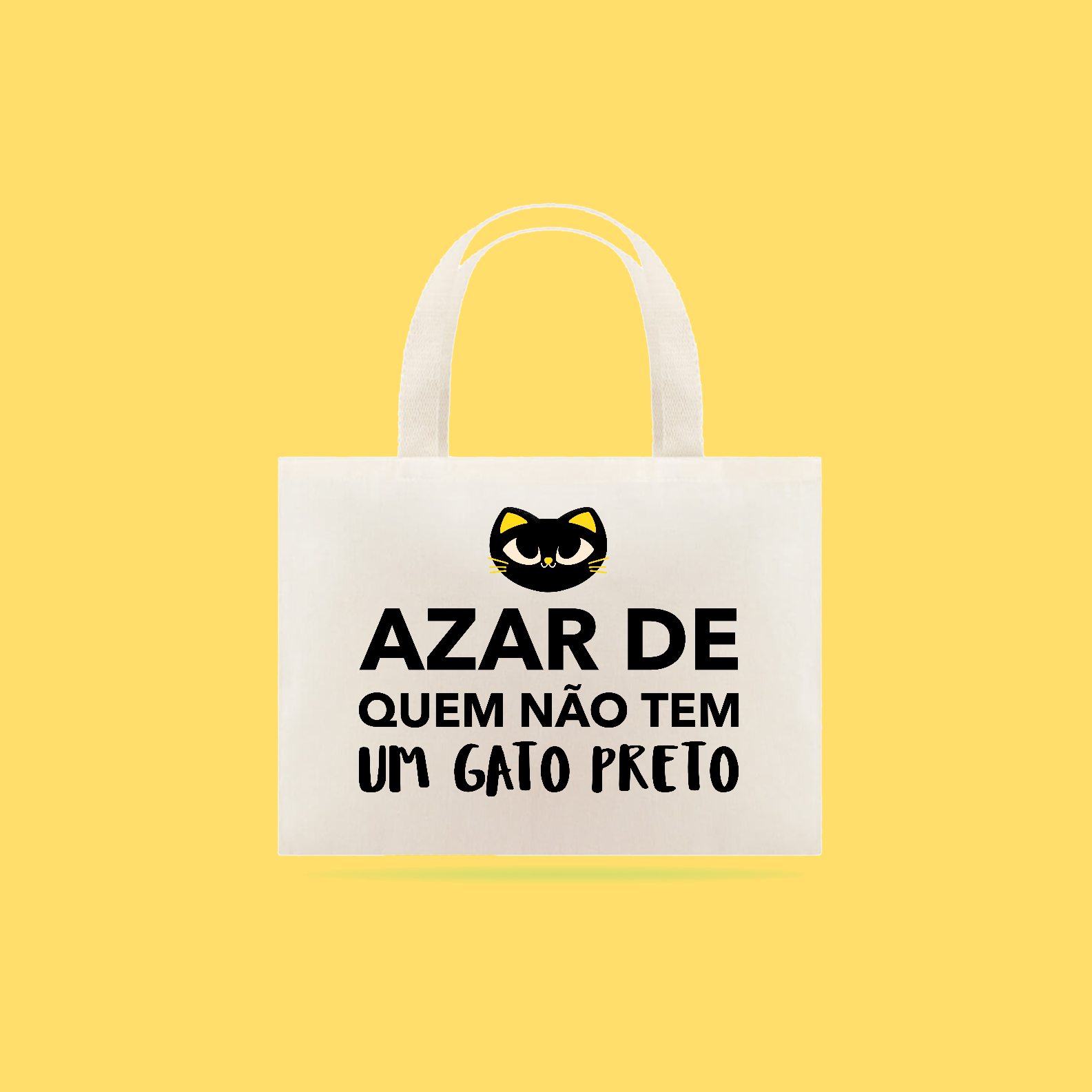 ECOBAG AZAR QUEM NÃO TEM GATO PRETO 