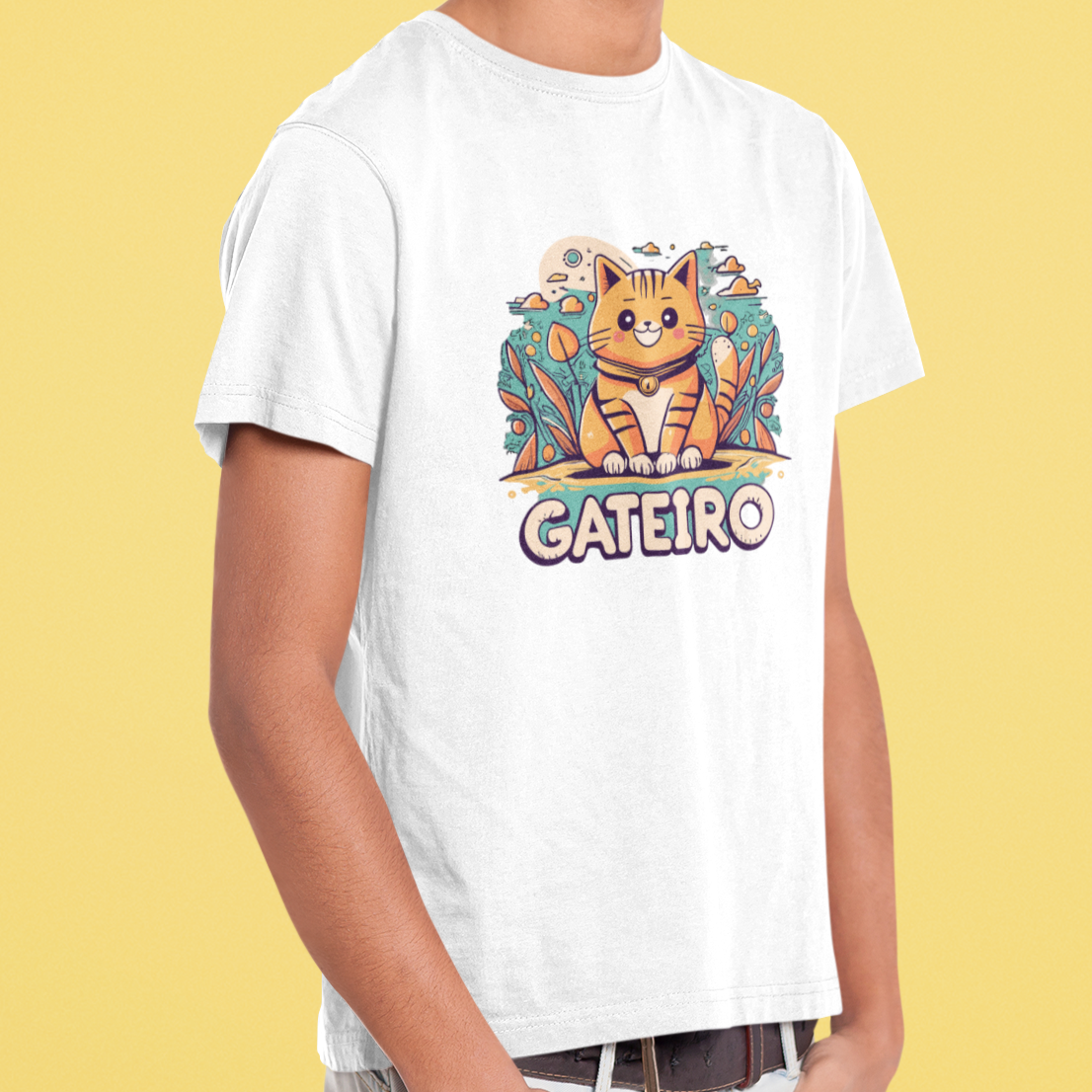 CAMISETA INFANTIL GATEIRO