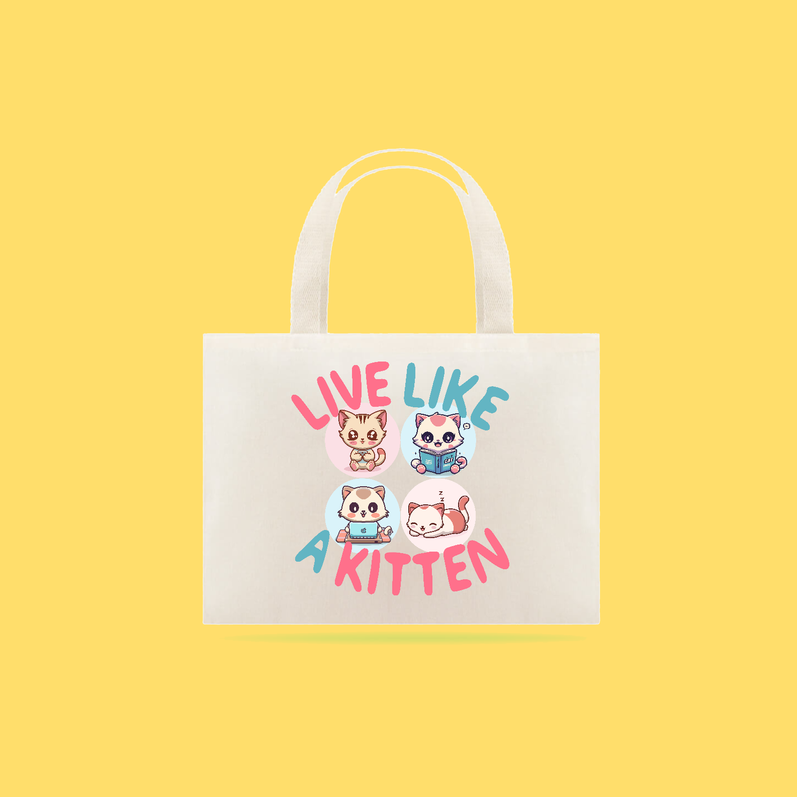 ECOBAG LIVE LIKE A KITTEN