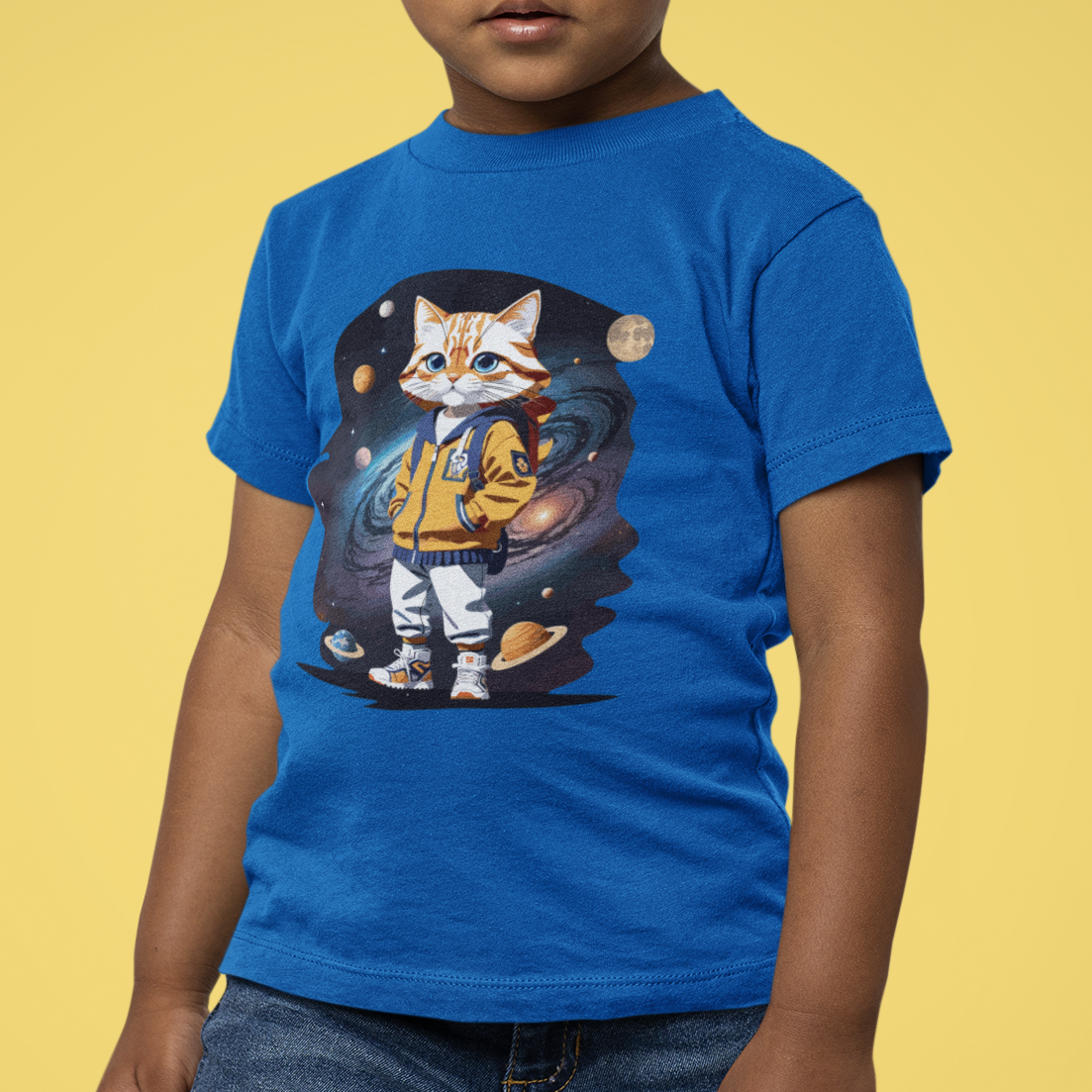 CAMISETA INFANTIL SPACE CAT