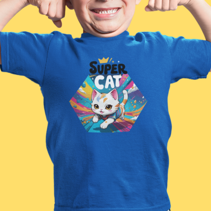 CAMISETA INFANTIL SUPER CAT