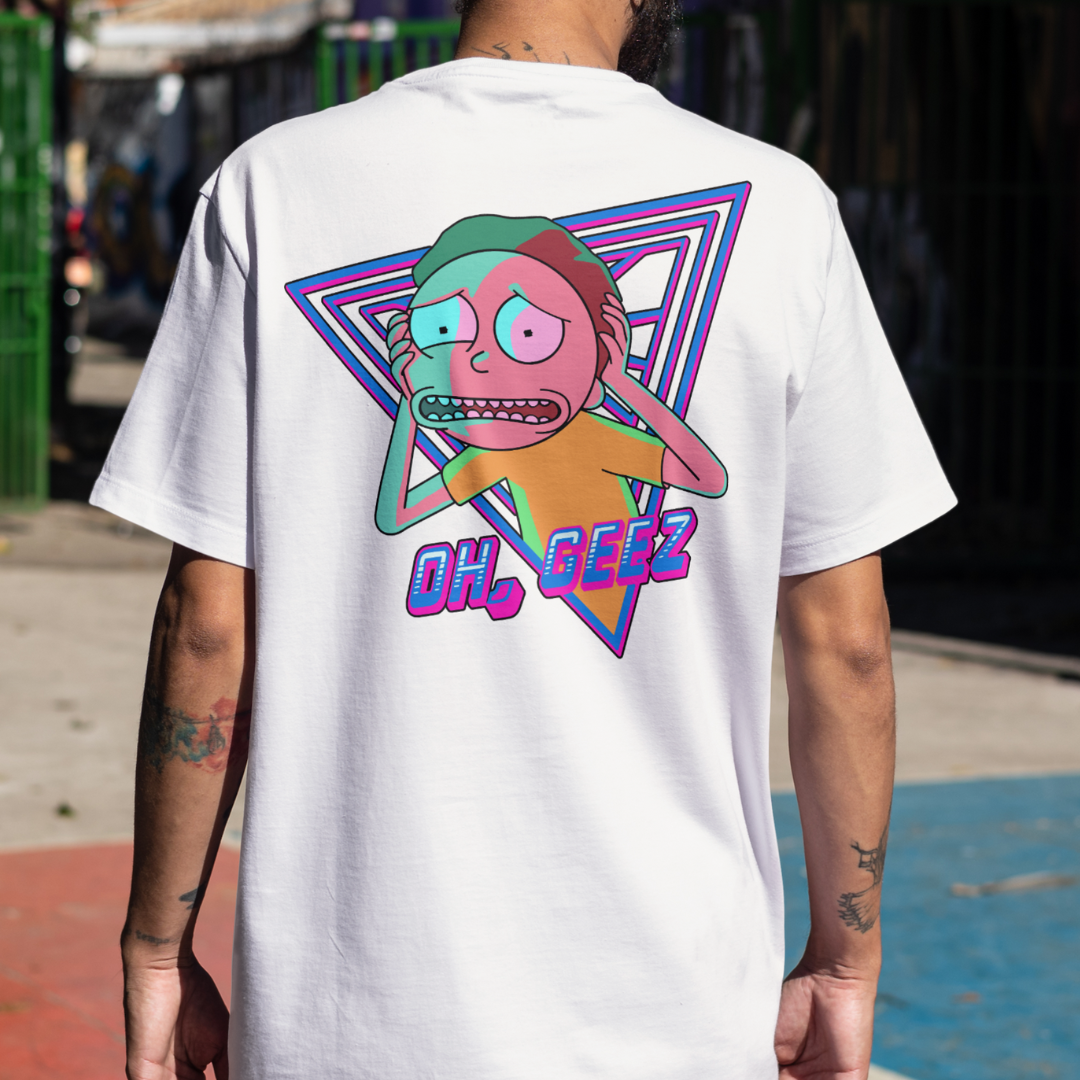 Nome do produto: CAMISETA MORTY OH GEEZ - RICK AND MORTY