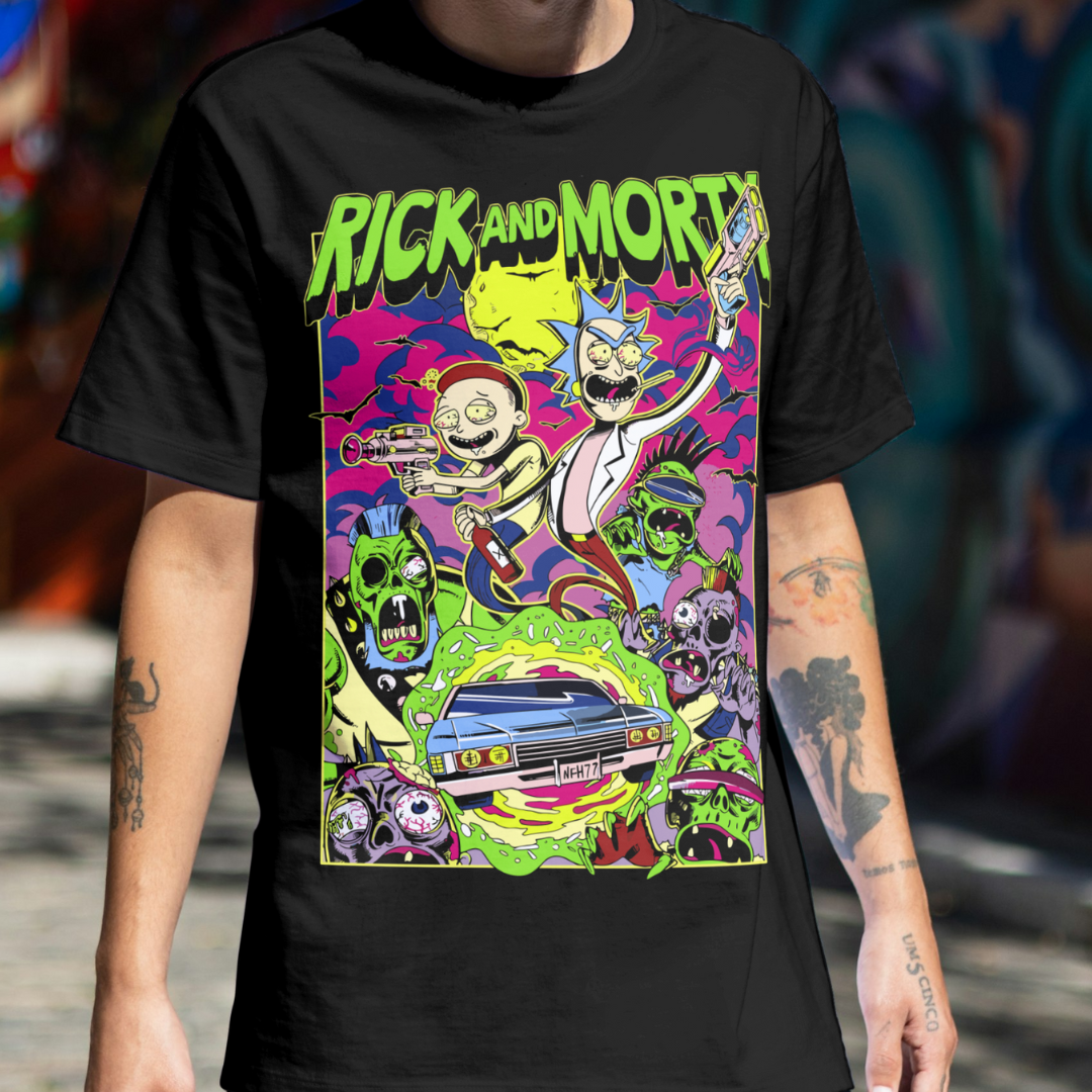 CAMISETA ACID - RICK AND MORTY