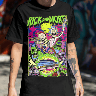 CAMISETA ACID - RICK AND MORTY