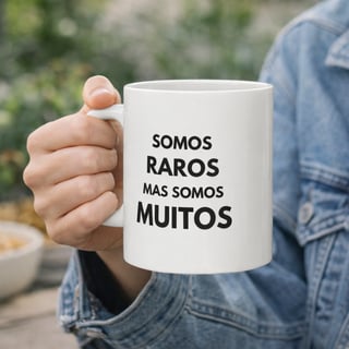 Nome do produto CANECA - SOMOS RAROS