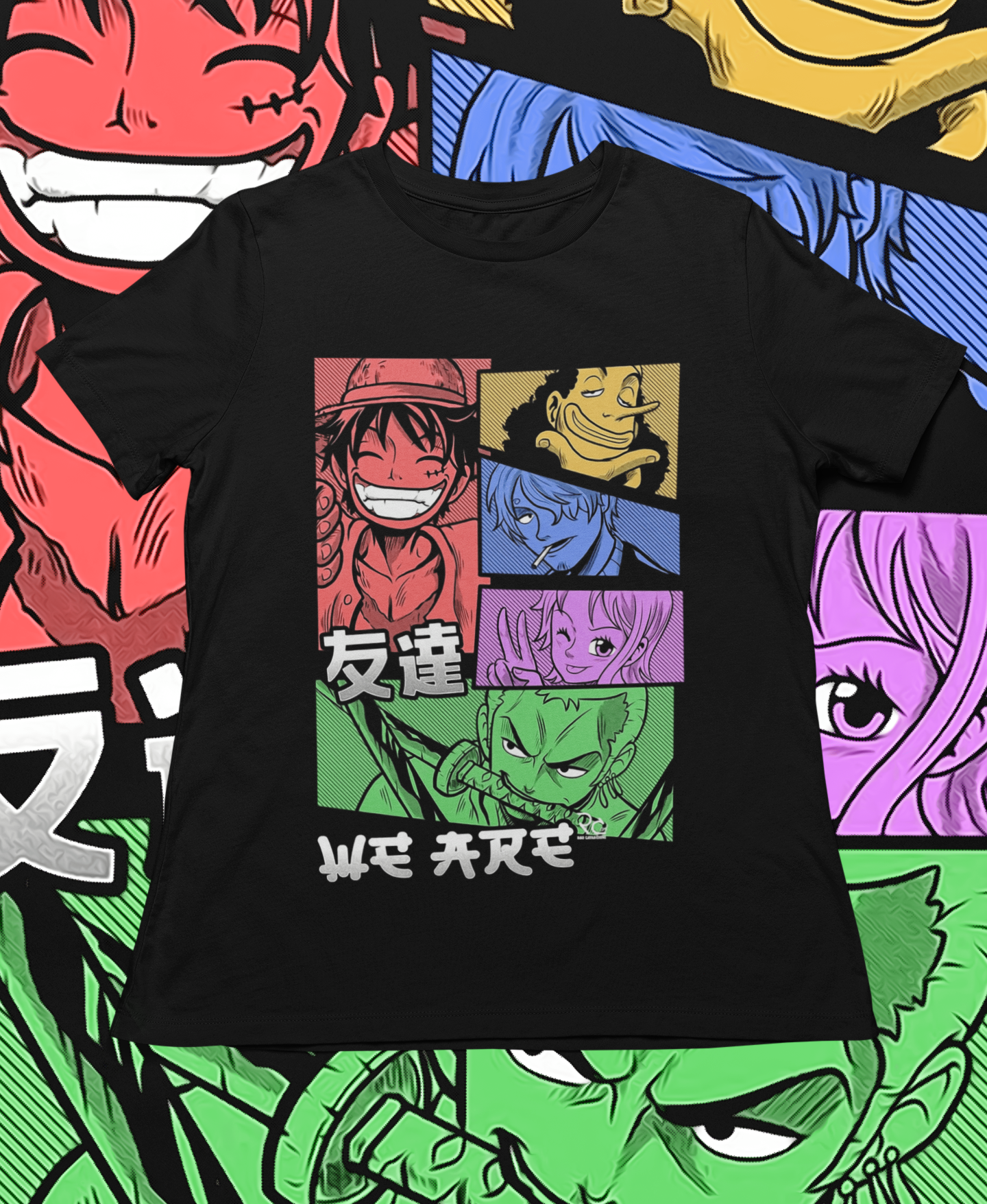 Camiseta One Piece Bando dos Chapéus de Palha