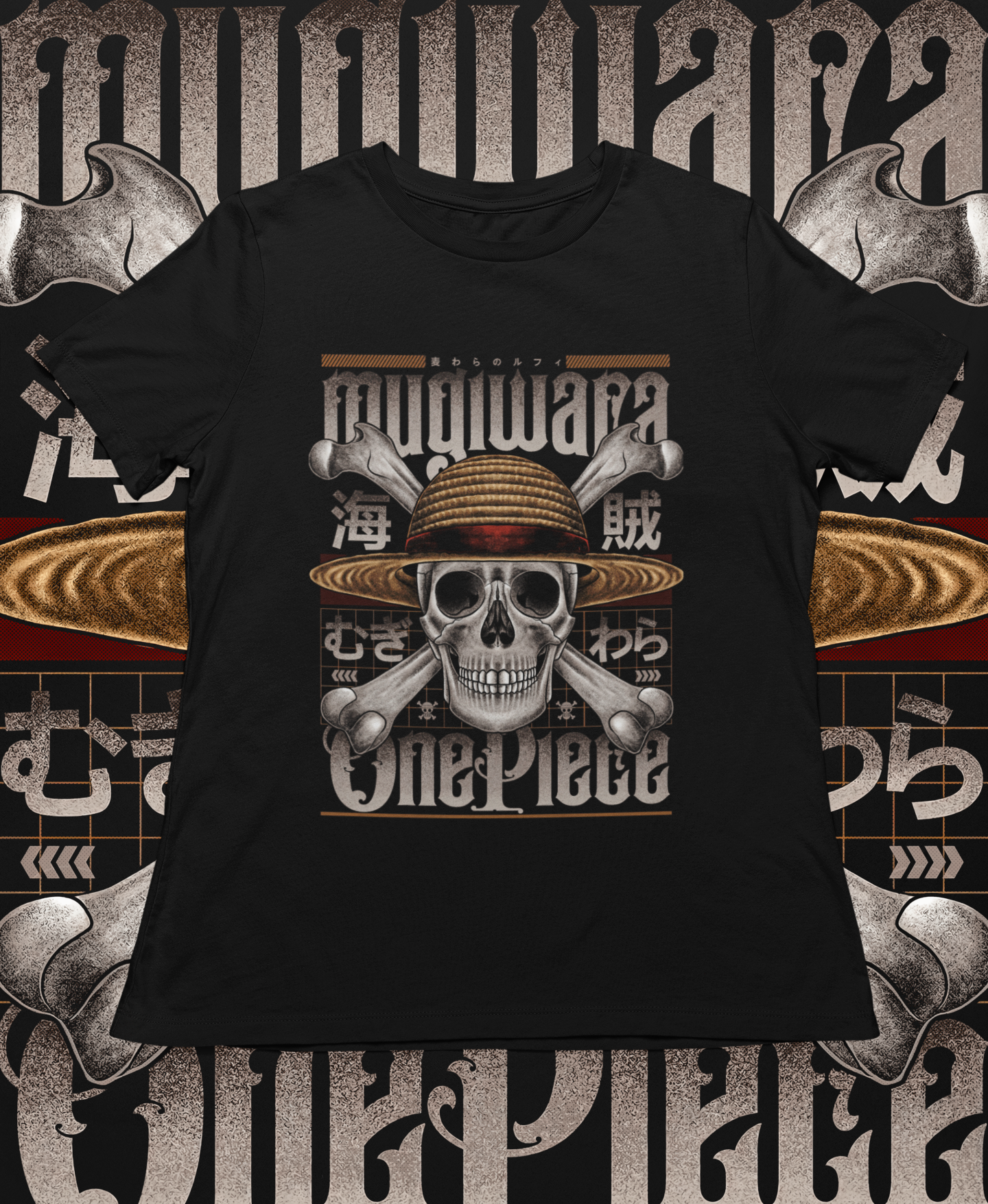 Camiseta Mugiwara Boshi - One Piece