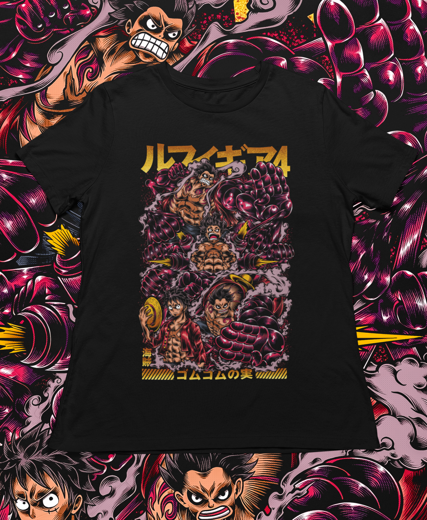 Camiseta Luffy Gear 4 - One Piece