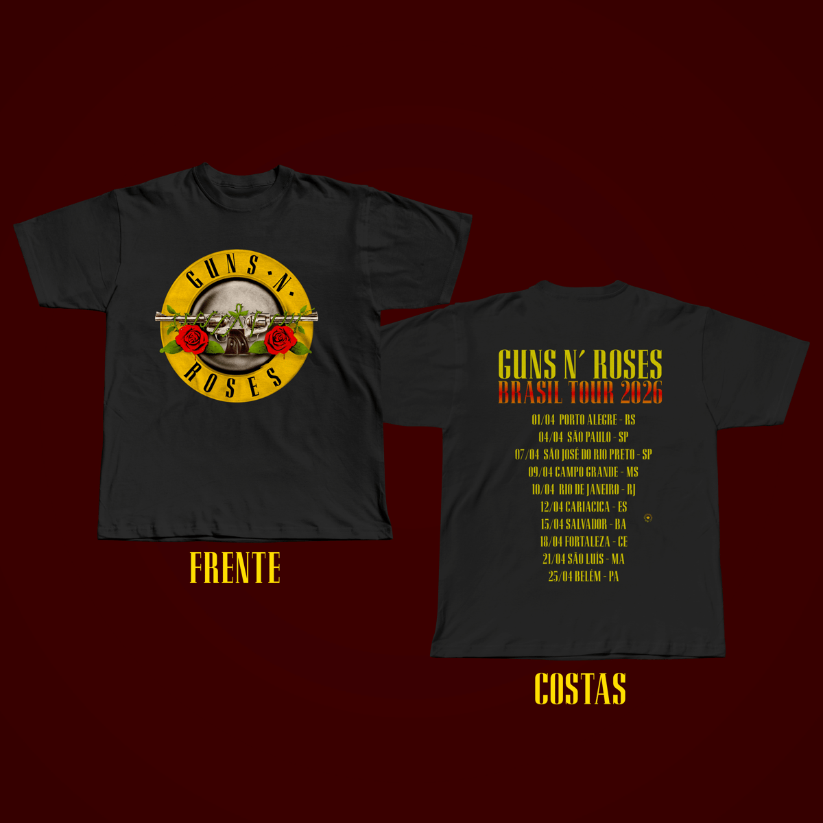 Nome do produto: Guns N Roses 2026 Tour