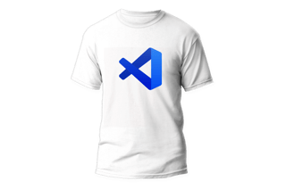 Nome do produto Camisa VS Code - Logo centro