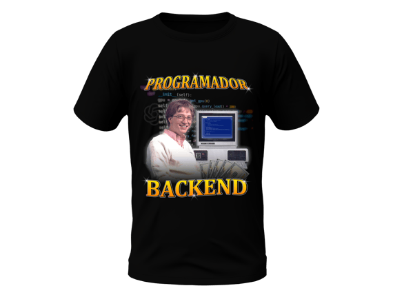 Camisa Programador Backend Preta