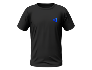 Camisa VS Code - Logo canto
