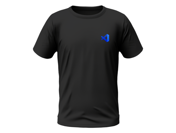 Camisa VS Code - Logo canto