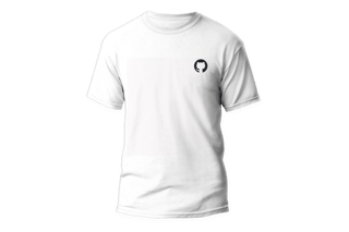 Camisa GitHub - Logo canto Branca