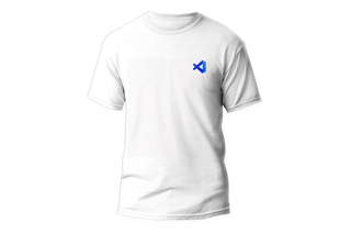 Nome do produto Camisa VS Code - Logo canto