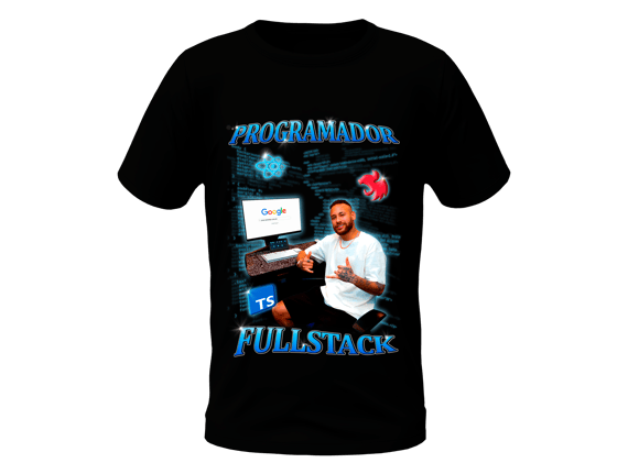 Camisa Programador FullStack - Menino Ney