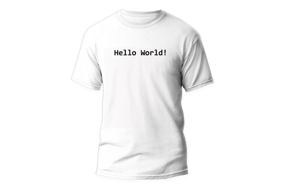 Camisa Hello World Branca