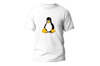 Camisa Linux  Branca
