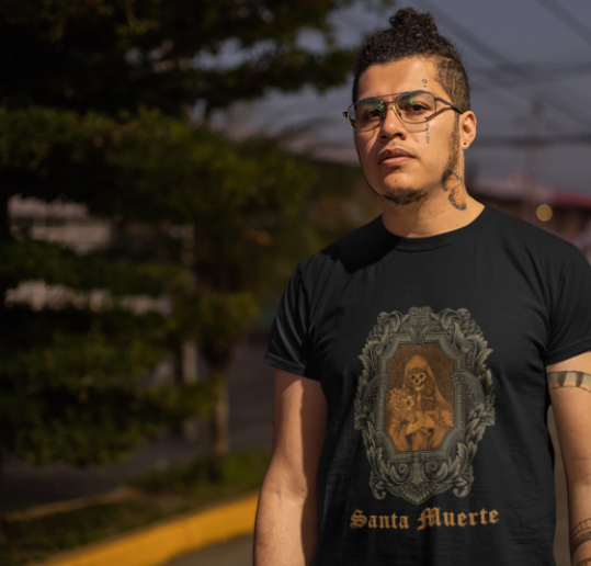 Camiseta Santa Muerte Moldura