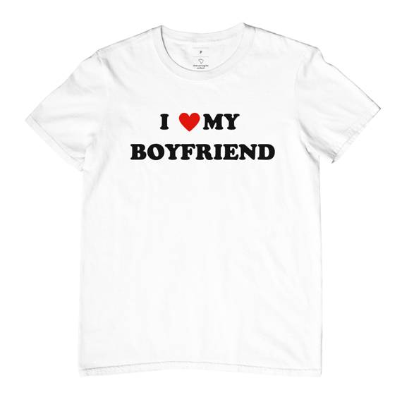 Camiseta I <3 my boyfriend | SÓ PRAS APAIXONADAS 