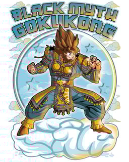 Nome do produto Camiseta Black Myth: Wukong versão Goku