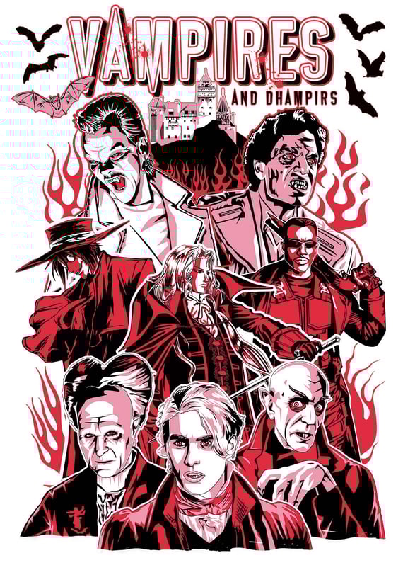 Camiseta Vampires and Dhampirs