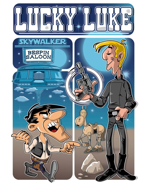 Camiseta Lucky Luke (Skywalker)