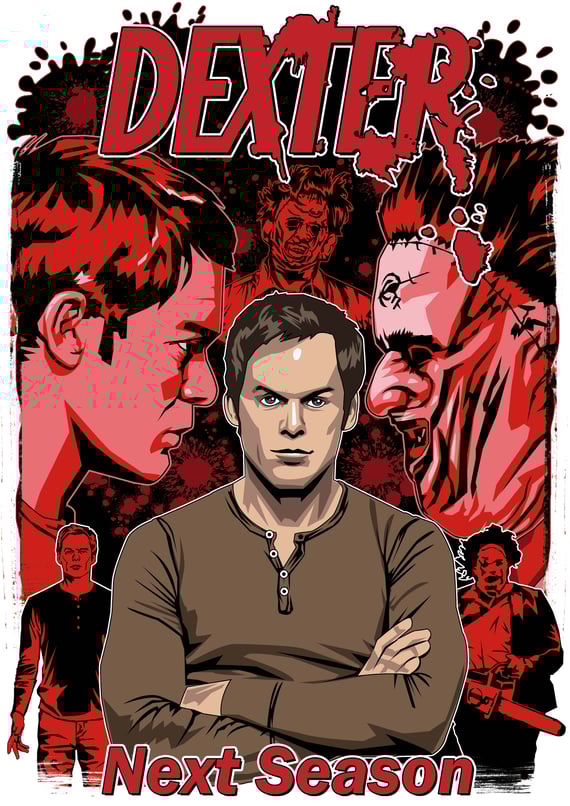 Camiseta Dexter x LeatherFace