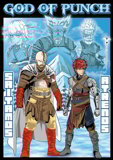 Camiseta God of War Ragnarök / One-Punch Man 