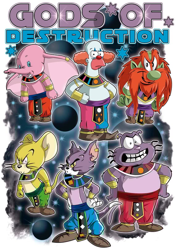 Camiseta Gods of Destruction (Dragon Ball) fun