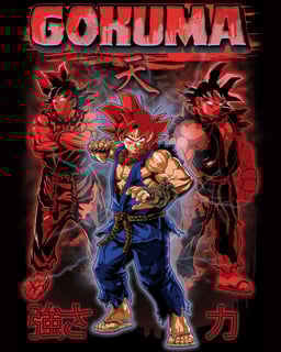 Camiseta Gokuma (Goku + Akuma)